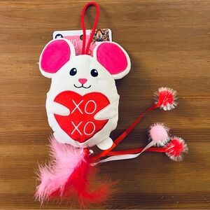 NWT Whisker City Valentine's Day XOXO Cat Toy with Catnip